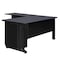Fusion Fusion L-Desks with Storage, 72 D X 29 H, 72 W X Wood, Metal MLD723042GY - alternate 3